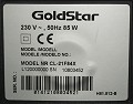 GoldStar CL-21F81X : sticker